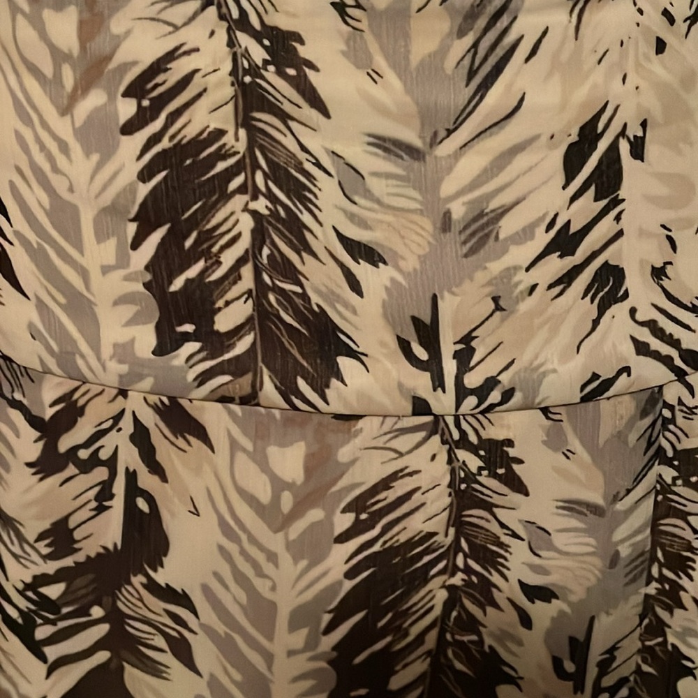 Pendleton Sheer Feather Design Layered Skirt - image 5